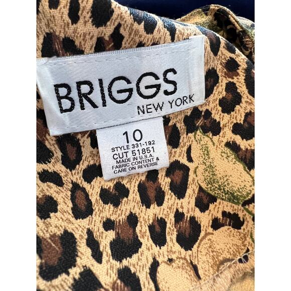 Vintage 80s Animal Print and Floral skirt set - Picture 5 of 7